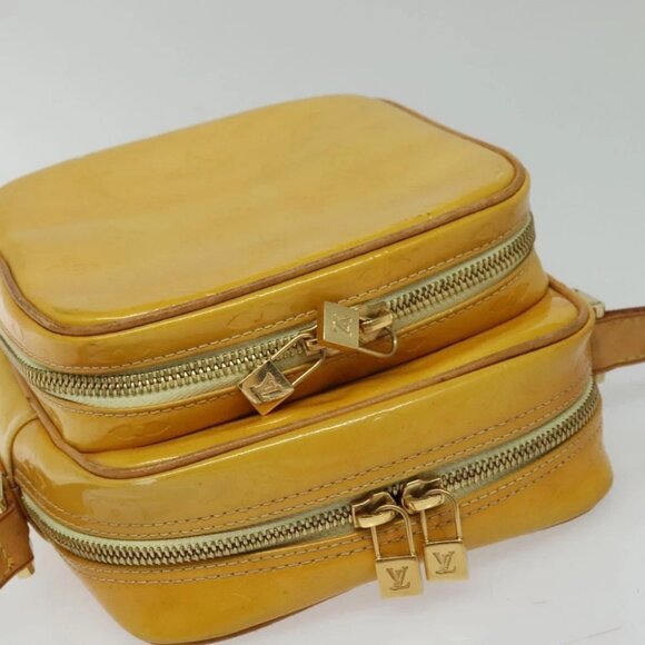 LOUIS VUITTON Monogram Vernis Wooster Bag Lime Yellow - Picture 7 of 16